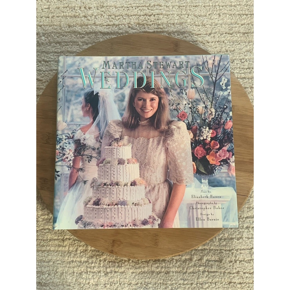 WEDDINGS by Martha Stewart (Hardcover, 1987) Wedding Photos Recipes Decor‎